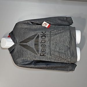 Reebok,  Ebony Heather,  grey and black, hoodie, size XXL (18)